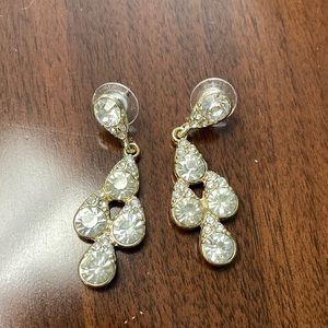 Gold sparkly earrings